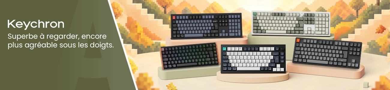 Keychron, superbe à regarder, encore plus agréable sous les doigts.
