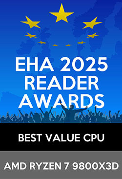 Gagnant d'un European Hardware Reader Award 2025