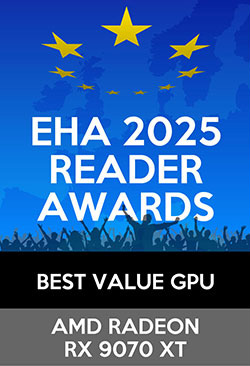 Gagnant d'un European Hardware Reader Award 2025