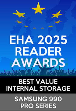 Gagnant d'un European Hardware Reader Award 2025