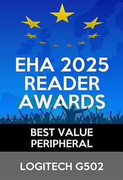 Gagnant d'un European Hardware Reader Award 2025