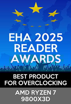 Gagnant d'un European Hardware Reader Award 2025